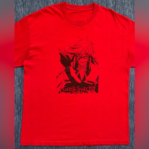 Grell Sutcliff Kuroshitsuji 2000’s T-Shirt - Picture 4 of 10